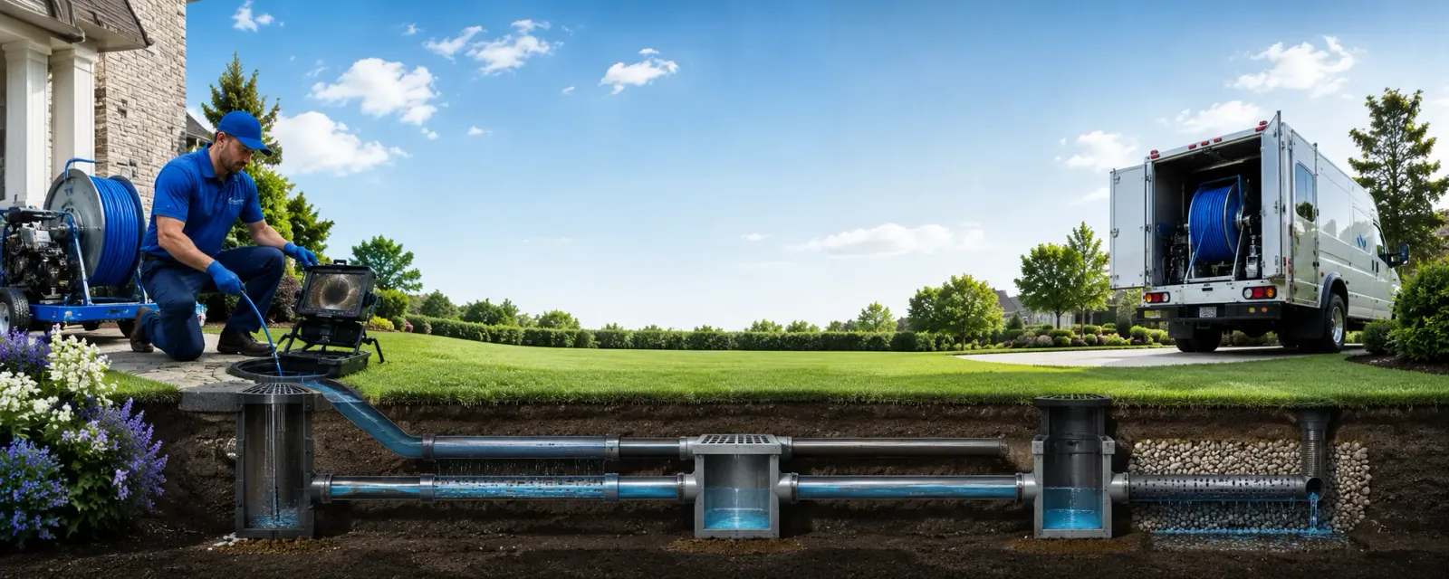 Outdoor drain cleaning information for Overbrook, OK